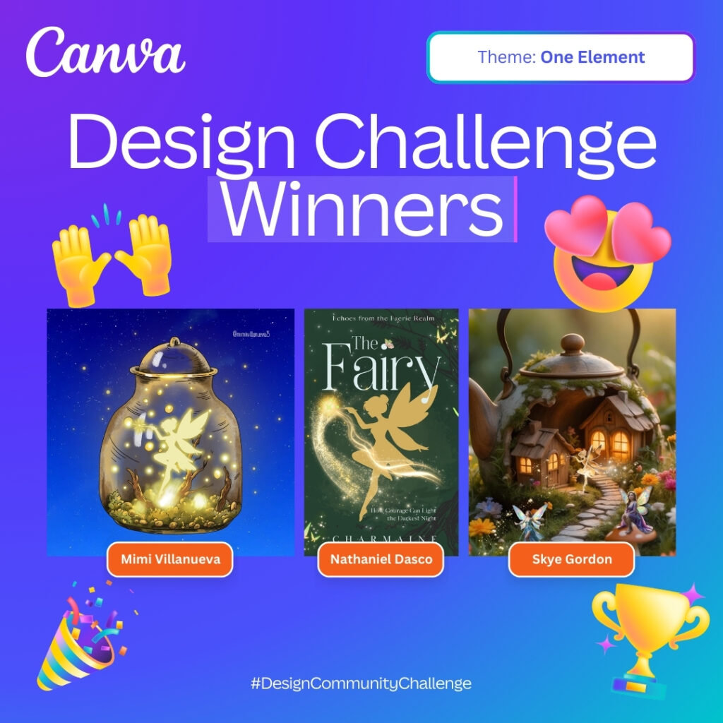 free canva book cover template fairy design